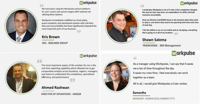 testimonials from leading QSR professionals.
